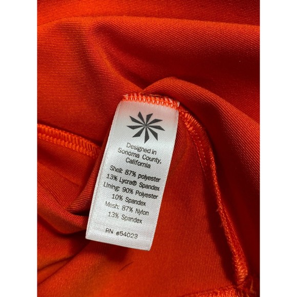 Athleta Women Size S Orange Tank Top With Built in Bra - Picture 9 of 10